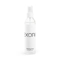 Clear bottle of 'EXORA' hydrating toner on a white background