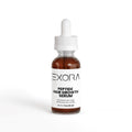 Exora Peptide Hair Growth Serum bottle with dropper on a white background
