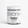 Jar of Exora Bee Bread Powder on a white background