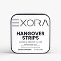 Exora Hangover Strips packaging on a white background