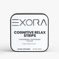 Exora Cognitive Relax Strips packaging on a white background